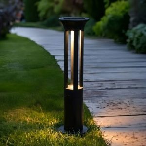 Đèn trụ đứng sân vườn, hành lang năng lượng mặt trời cao cấp DT-27
