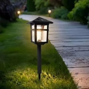 Đèn trụ đứng sân vườn, hành lang năng lượng mặt trời DT-12