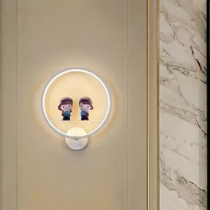 Đèn tường hiện đại trong nhà, vòng tròn led, tạo hình couple GT208