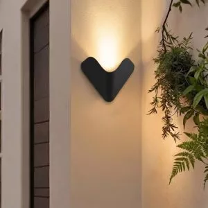 Đèn tường Led hiện đại ngoài trời, hắt 1 đầu, thiết kế nghệ thuật VNT-318
