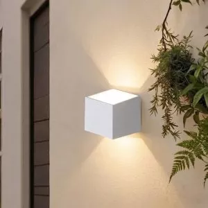 Đèn tường Led hiện đại ngoài trời, hắt 2 đầu, thiết kế nghệ thuật VNT-347