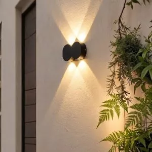 Đèn tường Led hiện đại ngoài trời, hắt 4 tia VNT-337