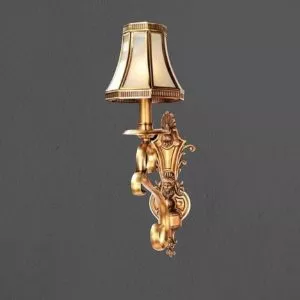 Đèn vách đồng nguyên chất, chao thiết kế VD-207