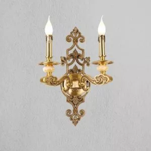 Đèn vách đồng nguyên chất thiết kế tay nến VD-158