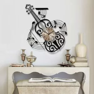 ĐỒNG HỒ TREO TƯỜNG DECOR KIỂU ĐÈN GUITAR  – DH1938