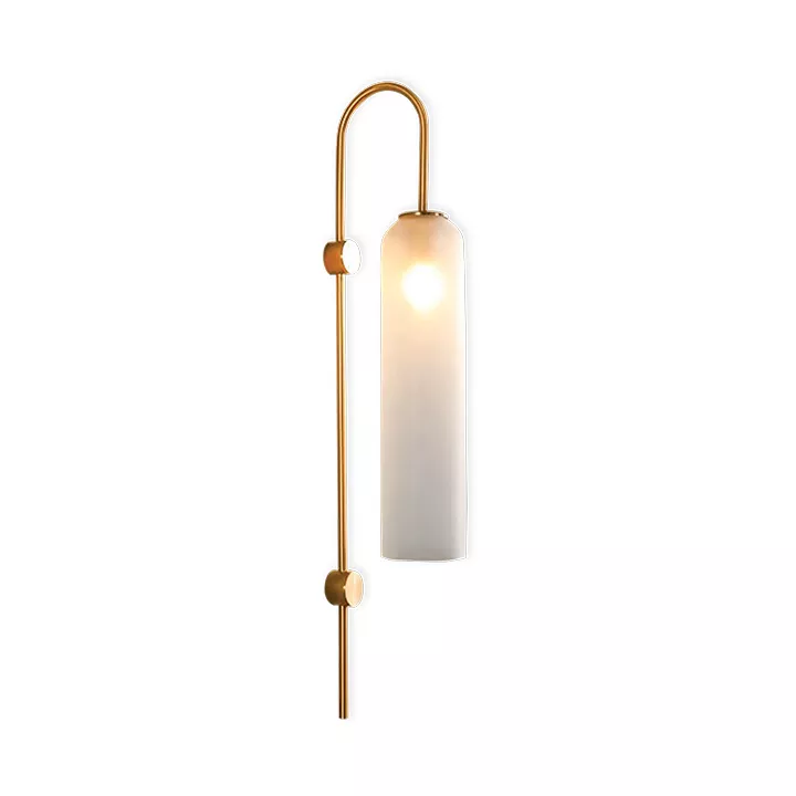 Đèn gắn tường Decor, ống thủy tinh phối kim loại nghệ thuật VDC-612 - Hình ảnh 4