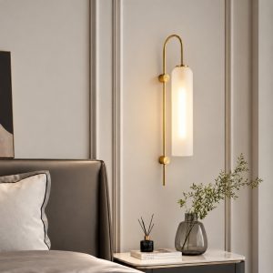 Đèn gắn tường Decor, ống thủy tinh phối kim loại nghệ thuật VDC-612