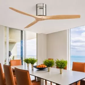 Quạt trần 3 cánh gỗ, thiết kế hiện đại QT-111