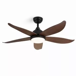 Quạt trần đèn, 5 cánh gỗ, thiết kế hiện đại QT-153