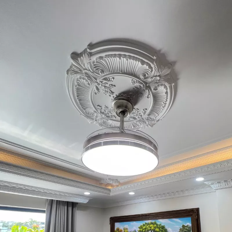 Quạt trần đèn, cánh xếp, thiết kế hiện đại QT-123 - Hình ảnh 3
