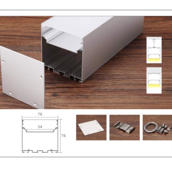 Thanh nhôm định hình, thiết kế đèn treo U7676