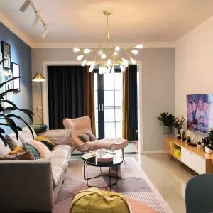 Đèn chùm hiện đại – Hera lá thủy tinh cao cấp TDC-244