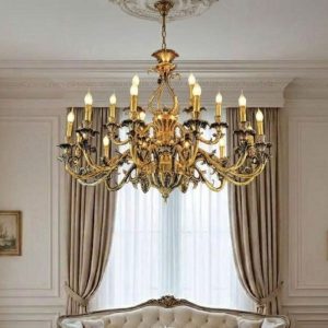 Đèn Chùm Đồng Nguyên Chất Cao Cấp DCD-112