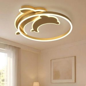 Đèn Ốp Trần Hiện Đại, Thiết Kế Hình Cá Heo OT-027