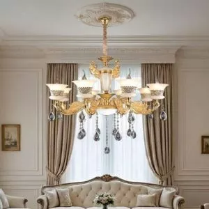 Đèn Chùm Tay Nến, Chao Đá Giá Rẻ DC-523