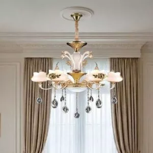 Đèn Chùm Tay Nến, Chao Đá Giá Rẻ DC-524