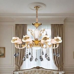 Đèn Chùm Tay Nến, Chao Đá Giá Rẻ DC-524