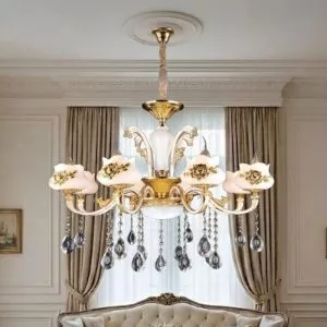 Đèn Chùm Tay Nến, Chao Đá Giá Rẻ DC-524