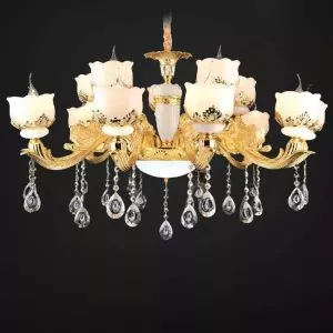 Đèn Chùm Tay Nến, Chao Đá Giá Rẻ DC-518