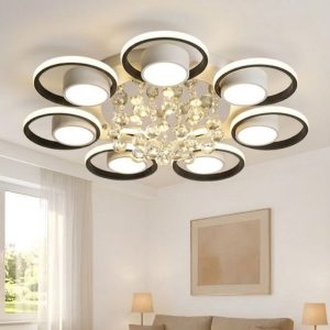 Đèn Ốp Trần Hiện Đại, Vòng Tròn Phối Phale Nghệ Thuật OT-021