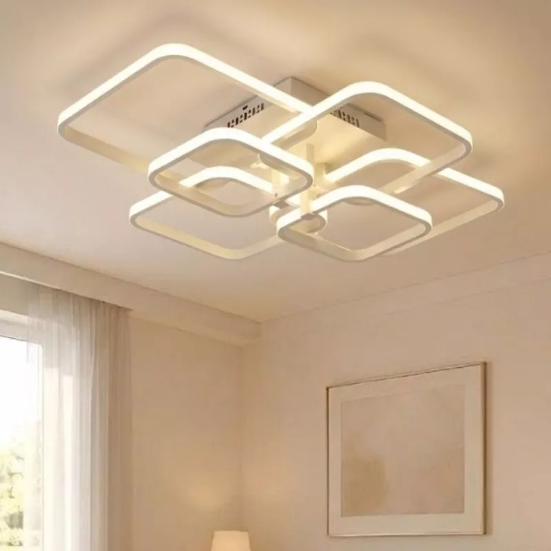 Đèn Ốp Trần Hiện Đại, Thiết Kế Ô Vuông Ghép Nghệ Thuật OT-065 - Hình ảnh 2