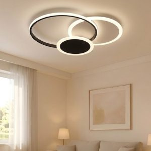 Đèn Ốp Trần Hiện Đại, Thiết Kế Vòng Tròn Đơn Giản OT-077