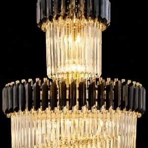 Đèn trang trí thông tầng-sảnh, kim loại phối phale cao cấp DTT-105