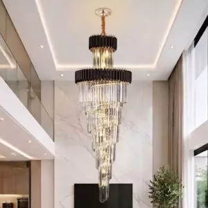 Đèn trang trí thông tầng-sảnh, kim loại phối phale cao cấp DTT-105