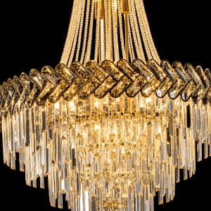 Đèn trang trí thông tầng – sảnh, thẻ pha lê cao cấp DTT-113