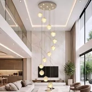 Đèn trang trí thông tầng-sảnh quả cầu hiện đại DTT-120