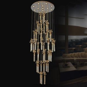 Đèn trang trí thông tầng-sảnh dạng thanh phale sủi bọt biển nghệ thuật DTT-119