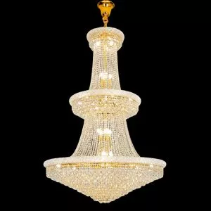 Đèn thả thông tầng-sảnh Phale hạt phối kim loại cao cấp DC-306