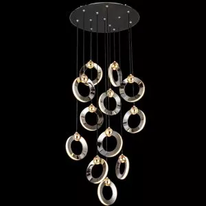 Đèn trang trí thông tầng-sảnh, thiết kế hình vòng nghệ thuật DTT-123