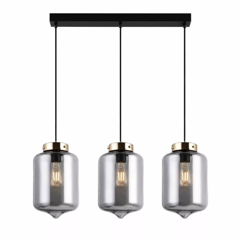 Đèn thả nhà bếp-bàn ăn thủy tinh màu Khói TDC-61 - Hình ảnh 2