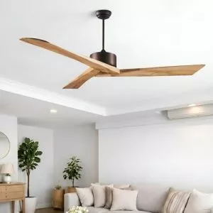 Quạt trần 3 cánh gỗ, thiết kế hiện đại QT-140