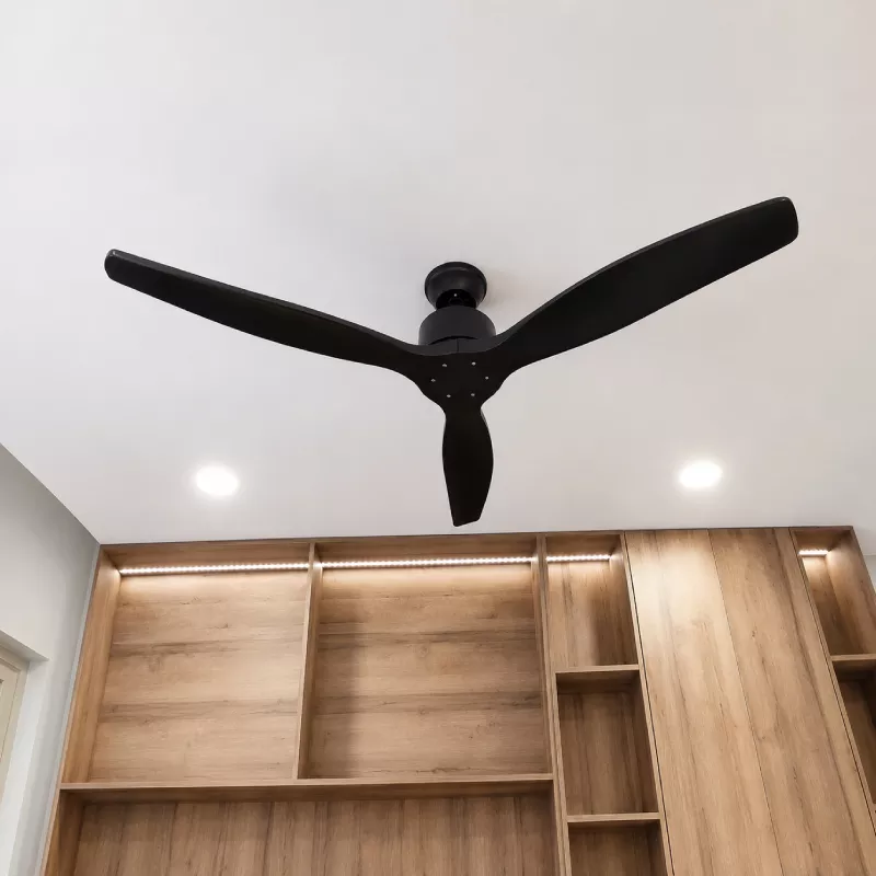 Quạt trần 3 cánh gỗ, thiết kế hiện đại QT-118 - Hình ảnh 3