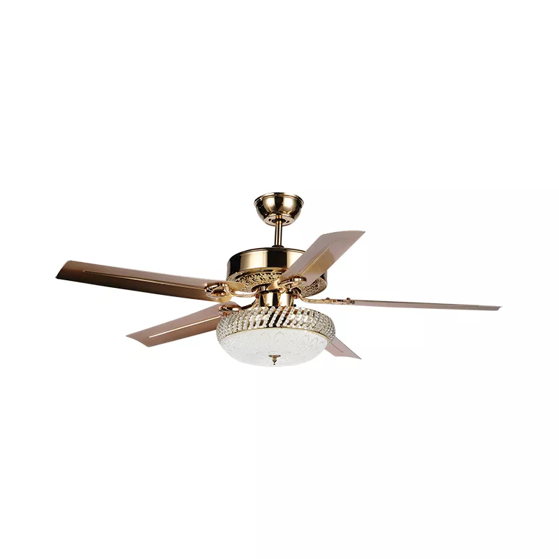Quạt trần đèn, 5 cánh kim loại, thiết kế cổ điển QT-134 - Hình ảnh 2