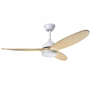 Quạt trần đèn, cánh gỗ, thiết kế hiện đại QT-109T