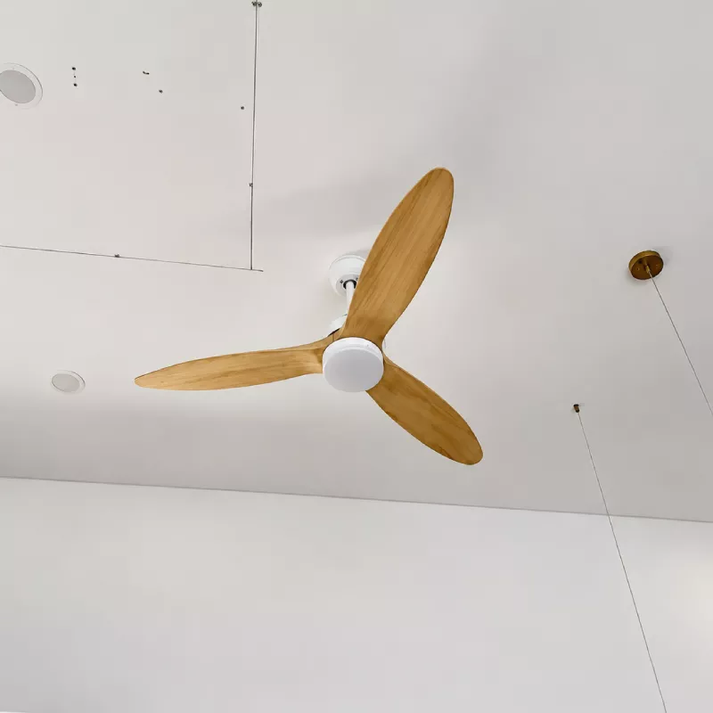 Quạt trần đèn, cánh gỗ, thiết kế hiện đại QT-109T - Hình ảnh 3