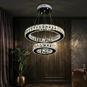 Đèn chùm phale, thiết kế 2 vòng tròn hiện đại DC-403