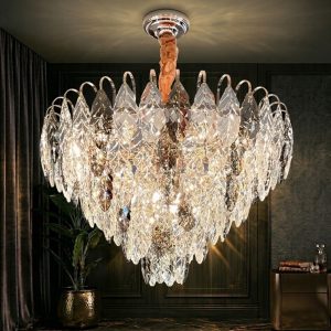 Đèn chùm phale, thẻ phale thiết kế hình lá cao cấp DC-430