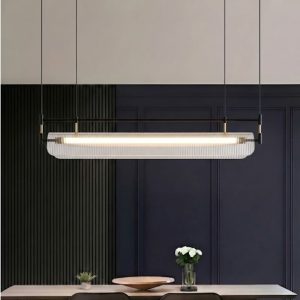 Đèn thả hiện đại – thiết kế LED thanh ngang phối Mika cao cấp TDC-890