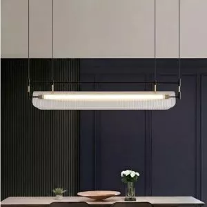 Đèn thả hiện đại – thiết kế LED thanh ngang phối Mika cao cấp TDC-890