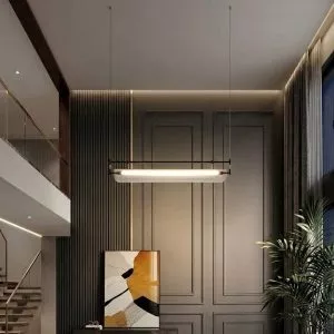 Đèn thả hiện đại – thiết kế LED thanh ngang phối Mika cao cấp TDC-890