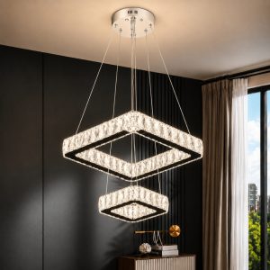 Đèn chùm phale, thiết kế khung hình vuông hiện đại DC-442
