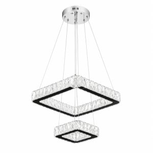Đèn chùm phale, thiết kế khung hình vuông hiện đại DC-442