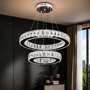 Đèn chùm phale, thiết kế 2 vòng tròn hiện đại DC-403