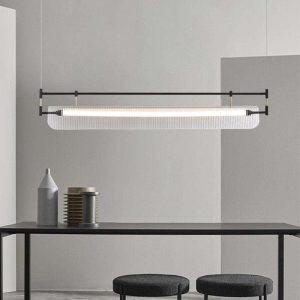 Đèn thả hiện đại – thiết kế LED thanh ngang phối Mika cao cấp DT-32