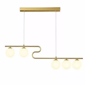 Đèn thả hiện đại – thiết kế thả ngang, quả cầu thủy tinh đục DT-31