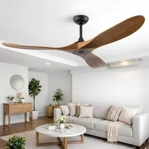 Quạt trần 3 cánh gỗ cao cấp, thiết kế Retro QT-184